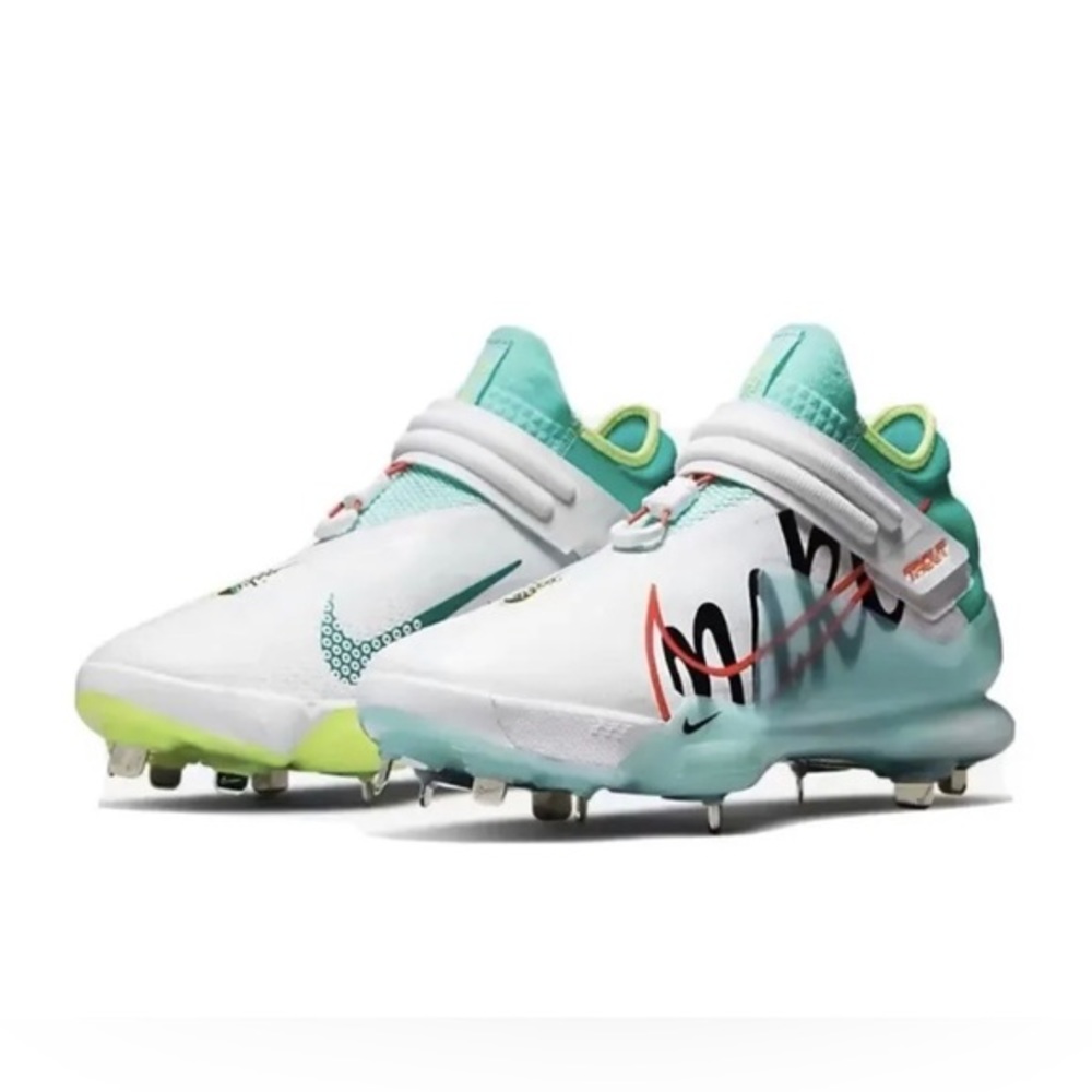 Men's Nike Force Zoom Trout 7 White Aurora Baseball Cleats CI3134-107 Size 11 13